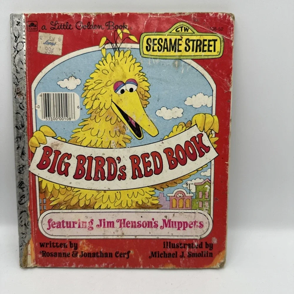 Sesame Street Big Birds Red‎ Book. 1977. Featuring Jim Hensons Muppets. Hardback
